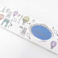 Boîte d'emballage en papier coulissante pour macarons, biscuits, baklava, avec logo personnalisé en feuille d'argent, 10 pièces, pour boulangerie, emballage de vente au détail