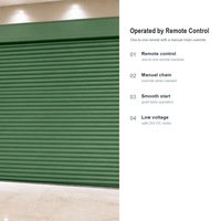 Porte à enroulement en alliage d'aluminium antivol, sur mesure, pour atelier, entrepôt, centre commercial, projets en gros