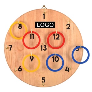 Outdoor Entertainment Wood Board <strong>Ring</strong> <strong>Toss</strong> <strong>Game</strong> Indoor <strong>and</strong> <strong>Hook</strong> for Kids <strong>and</strong> Adults - Product Image 1