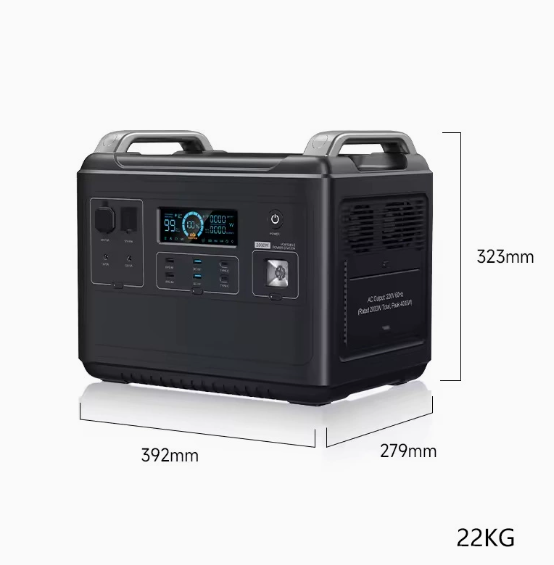 2000W Portable Power Station WH LiFePO4 Battery Ultra-High AC Output Outdoor Camping Home Backup RV Emergency Power Outage Etc.