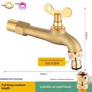 <span class=keywords><strong>Robinet</strong></span> d'<span class=keywords><strong>extérieur</strong></span> moderne en laiton massif avec <span class=keywords><strong>clé</strong></span>, cartouche céramique, résistant au gel, universel <span class=keywords><strong>pour</strong></span> machines à laver, voitures et maisons - Product Image 3