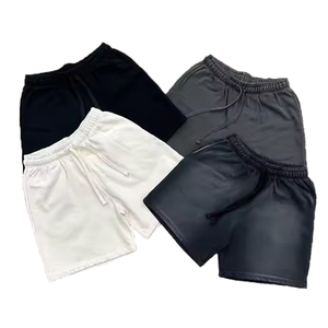 Tùy Chỉnh 400gsm 100% Cotton Lông Cừu Quá Khổ Phù Hợp Với Quần Short Sidr Và Trở Lại Túi Giặt Jogger Quần Short Cho Nam Giới - Product Image 3