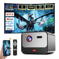 Projecteur de cinéma en plein air 1080P natif, homologué GTV, home cinéma, 2200 ANSI lumens, projecteur vidéo sans fil pour téléphone, Wifi