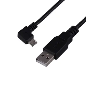 Moldeo de USB2.0 un macho A Micro USB 90 grados de ángulo recto Hombre rohs cable