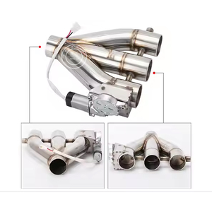 Nuevo 2,5 "63mm 3,0" 76mm Escape eléctrico 3 salidas Downpipe <span class=keywords><strong>E</strong></span>-Cutout Cut Out Valve con control remoto inalámbrico - Product Image 2