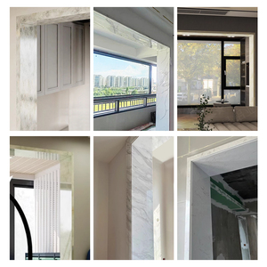 Tùy Chỉnh Thiết Kế Hiện Đại Bằng Đá Cẩm Thạch Khuôn Mẫu Hợp Kim Nhôm Vượt Qua Bìa Một Mảnh Rất Hẹp Cửa Cửa Sổ Khung Tích Hợp Vượt Qua Bộ - Product Image 5