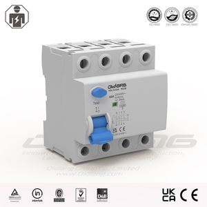 <span class=keywords><strong>Disjoncteur</strong></span> différentiel 4P 30mA 380V 10kA 63A <span class=keywords><strong>Type</strong></span> <span class=keywords><strong>AC</strong></span> <span class=keywords><strong>a</strong></span> RCCB IEC61008 UKCA Électromagnétique Électronique - Product Image 1