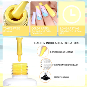 Neis Hoge Kwaliteit Lichte Kleur Nagellak Kit Gratis Custom Logo Oem Private Label Nail Kit Gel Polish Set - Product Image 2