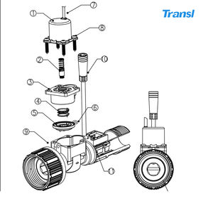 3/4 inch schakelklep met solenoïdebesturing, kunststof, DC24V, vergrendelende solenoïdeklep met Hall-sensor voor tuinwaterstroommeter - Product Image 4