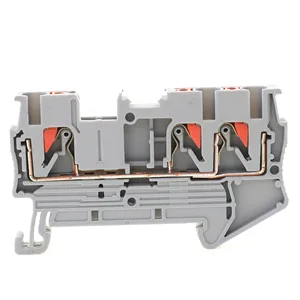 Good Quality Push-in Connection Terminal Block UPT 2.5 TWIN Rail Mount Electrical Terminal