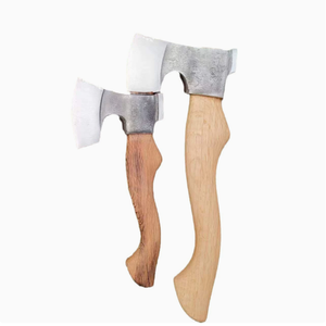 ขวานอเนกประสงค์สำหรับงานไม้กลางแจ้ง หัวเหล็กกล้าคาร์บอน ด้ามไม้ สำหรับงาน DIY และงานจัดเรียงไม้ - Product Image 1