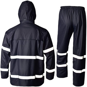 Combinaison <span class=keywords><strong>de</strong></span> <span class=keywords><strong>pluie</strong></span> en tricot PU <span class=keywords><strong>de</strong></span> haute qualité imperméable imperméable vestes <span class=keywords><strong>de</strong></span> sécurité travail réfléchissant pêcheur imperméables pour la <span class=keywords><strong>pluie</strong></span> - Product Image 4