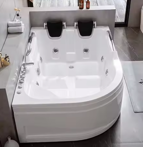 Bain à remous intelligent pour deux personnes adultes avec jets, chauffage et accessoires de vidange pour hôtels - Product Image 1