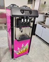 China fabrieks prijs ijsmachines 3 smaken softijsmachine met yoghurt melk chocolade te koop