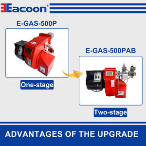 Brûleur à gaz Eacoon E-GAS pour le <span class=keywords><strong>chauffage</strong></span> des fours à <span class=keywords><strong>charbon</strong></span> et des chaudières, pièces essentielles pour chaudières, puissance moteur 0,55-2,22 kW, garantie 1,5 an - Product Image 2