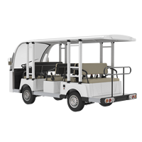 Usine personnalisée 48V 5Kw moteur à courant alternatif 11 sièges alimenté par batterie aéroport touristique électrique Mini navette