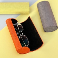 Étui à lunettes rigide en cuir PU de luxe, vente en gros d'usine, logo personnalisé, boîte de rangement pour lunettes faite à la main, lunettes optiques