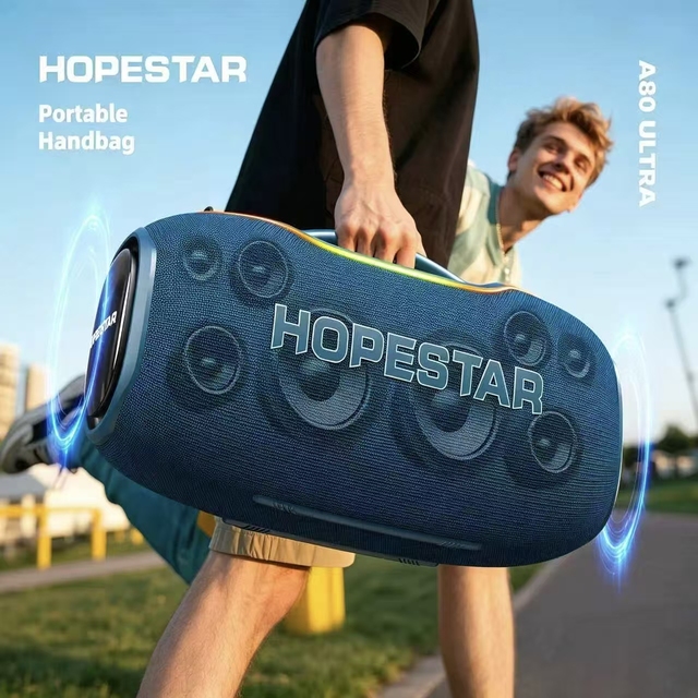 HOPESTAR A80ULTRA 650W Portable  Speaker 40000mAh IPX6 Waterproof Outdoor Party Speaker with RGB Light