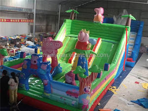 Castillo hinchable <span class=keywords><strong>casa</strong></span> hinchable con tobogán Peppa's Joyful Party Slide Commercial Factory Supply - Product Image 5
