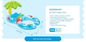 Nuevo anillo de asiento de madre y bebé de doble capa, <span class=keywords><strong>flotador</strong></span> de natación inflable, flotadores de piscina <span class=keywords><strong>con</strong></span> <span class=keywords><strong>sombrilla</strong></span> - Product Image 2