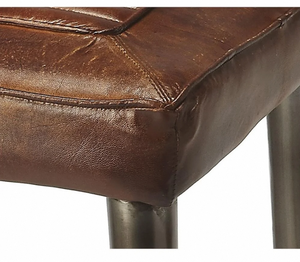 Tabourets de bar rembourrés avec dossier haut et coussin confortable pour la cuisine, la salle à manger et le coin salon - Product Image 4