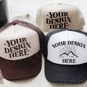 OEM personalizado <span class=keywords><strong>OTTO</strong></span> Deportes Gorras de camionero de alta calidad de 5 paneles de espuma de cuerda 3D de impresión de malla trasera Sombreros de camionero - Product Image 5