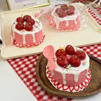 Vente Flash : Jouet anti-stress en forme de gâteau réaliste, en silicone de qualité alimentaire, jouet sensoriel souple, cadeau