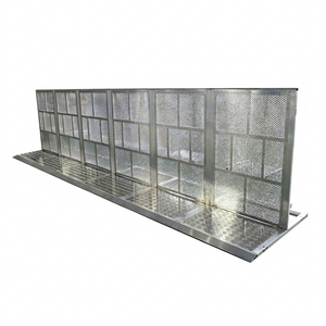 Barrera Portátil para Control de Multitudes, Barrera Plegable de Aluminio para Peatones en Conciertos - Product Image 1