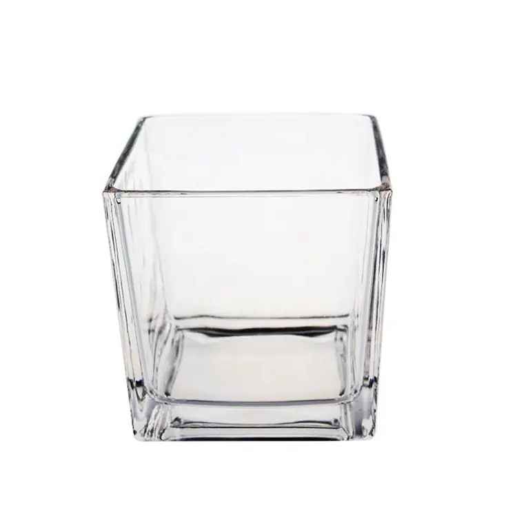 Groothandel Transparante Tall Plein Glas Kandelaars Jar