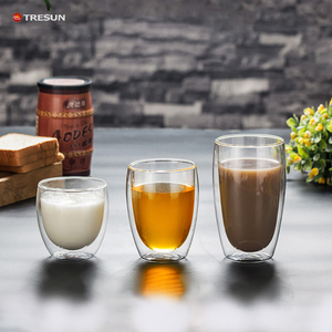 Tasses à thé en forme d'œuf artisanales de qualité alimentaire, gobelet en verre, verre borosilicate à double paroi, tasses à café sans poignée - Product Image 1