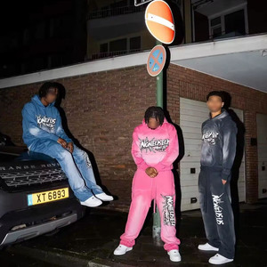 Fabricant Design Streetwear Sun Fade Washed Surdimensionné Coton Imprimé Acid Wash Tracksuit - Product Image 3