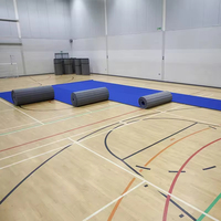 Tapis de gymnastique XPE pliable OEM pour la danse, la lutte rythmique, la compétition à domicile, le cheerleading et le sport