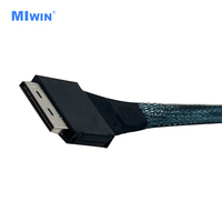MIwin Spezielles Stromkabel 8611 8X zu 2* 8611 4X 450mm Langes Verbindungskabel Motherboard-Backplane-Computerkabel für Server