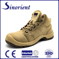 Chaussures de sécurité en toile respirante pour hommes, anti-écrasement, anti-perforation, pour travaux de construction, semelle en PU, embout en acier