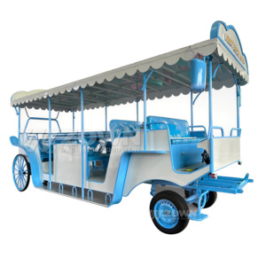 Charrette électrique haut de gamme sans chevaux, chariot de tourisme en fer forgé pour les visites de sites touristiques et les cérémonies de mariage - Product Image 5