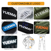 YUEMAI Vente en gros Uniforme tactique F1 personnalisé en ripstop noir et bleu pour l'extérieur
