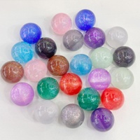 Perles en résine 16 mm, motif ciel étoilé, avec feuille métallique européenne et paillettes fines, perles acryliques pour DIY, stylos perlés, chaînes de téléphone, porte-clés, chaînes de sac, accessoires