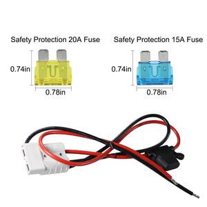 สายจัมเปอร์ทองแดงชุบดีบุก10-16AWG พร้อมขั้วต่อ SB-50 50A สายไฟสำหรับงานหนัก - Product Image 5