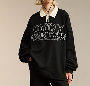 Sudadera con capucha de algodón 100% de alta calidad, fuente de hueso personalizada, eslogan en <span class=keywords><strong>inglés</strong></span> con bloque de Color, toalla bordada, Polo, sudaderas Unisex - Product Image 4