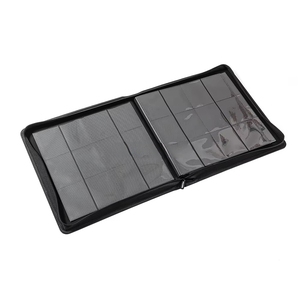 Carpeta con Cierre de 9 Bolsillos para Tarjetas Coleccionables, Capacidad para 360 Tarjetas, Material Exo-Tec, 20 Páginas de Carga Lateral (Negro) - Product Image 2