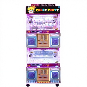 Macchina Acchiappapremi Commerciale Durevole a Quattro Giocatori, con Luci al Neon, Mini Gru Acchiappapremi per Parchi Divertimento, Giochi a Moneta - Product Image 1