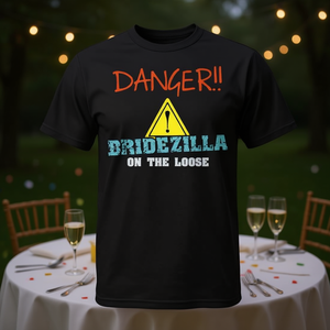 T-shirt promotionnel Danger Bridezilla On The Loose - Product Image 3