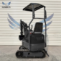 Mini-excavatrice compacte NIMBUS Zero-Tail, certifiée CE EPA EuroV, fabriquée par le fabricant