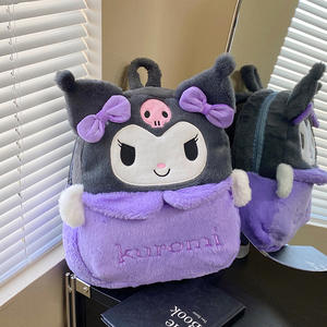 Super morbido e morbido zaino doppio grande capacità Design arco nuovo per la principessa lavata finitura per Unisex uso quotidiano Stress sollievo - Product Image 2