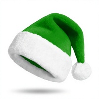 Chapeau de plage de Noël personnalisable avec logo, décoration festive de Noël, doublure polaire, bord côtelé épaissi, coloré