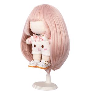 American Girl Doll peluca 20cm resistente a altas temperaturas largo sedoso recto <span class=keywords><strong>Rosa</strong></span> muñeca pelucas pelo accesorios de juguete - Product Image 3