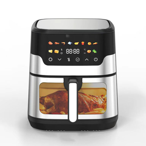 XL 8qt friggitrice ad aria formato famiglia, preset di controllo digitale One-Touch, <span class=keywords><strong>patatine</strong></span> <span class=keywords><strong>fritte</strong></span>, 8 menu colorati, finestra visibile, acciaio inox - Product Image 3