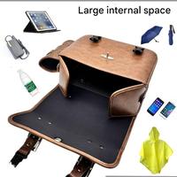 Sacoche de selle en cuir double face pour la conduite confortable de la moto Boîte de selle arrière avec sacoche arrière suspendue