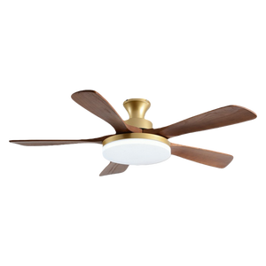 Ventilador de Techo Moderno Retro con Luz LED, Diseño Industrial de Metal, Control Remoto - Ventilador de Techo Moderno Retro con Luz - Product Image 1