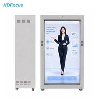 Pantalla LCD Transparente Holográfica 4K UHD de 65, 75 y 86 Pulgadas, con IA 3D, para Exhibición Virtual de Personas, Pod Digital Inteligente para Interiores